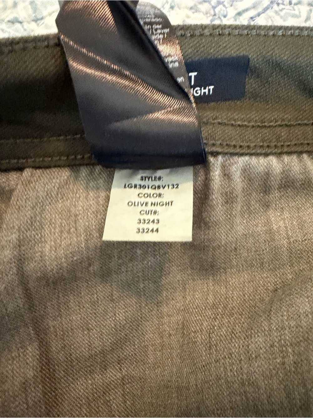 Liverpool Los Angeles Regent Relaxed Straight Olive Pants 38x32 - Picture 5 of 9